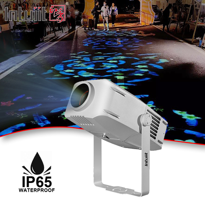 400 واط RGBW LED مخصص شعار غوبو جهاز عرض ضوئي IP65 مقاوم للماء دوار Led شعار جهاز عرض ضوئي للخارج