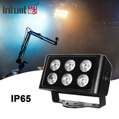 6x5W خارجية IP65 مربع DMX RGBW LED ضوء الفيضانات لمبنى واجهة LED غسالة الحائط ضوء الفيضان