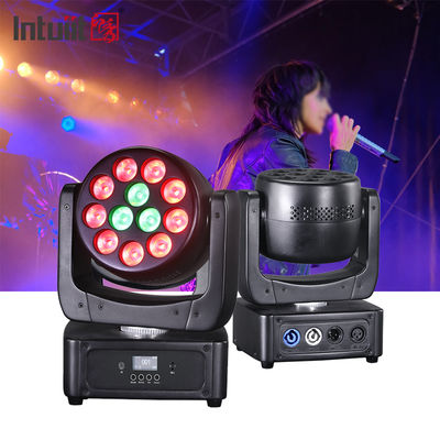 12*8 واط رأس متحرك ضوء LED DJ RGBW غسل شعاع DMX512 صوت مفعل إضاءة المسرح لحفلات الزفاف والديسكو