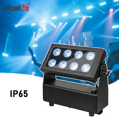 IP65 بطارية الضوء LED حركتها رأس الضوء مصابيح المرحلة عالية الطاقة 8x15W Dmx512 التحكم