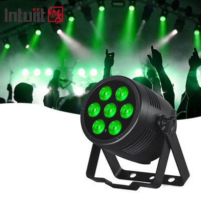 أضواء LED خارجية مقاومة للماء 7x20 واط RGBWA UV 6 في 1 ضوء LED DMX التحكم في ضوء المسرح معدات DJ إضاءة الديسكو للحفلات والنوادي والحانات وحفلات الزفاف وزينة الهالوين