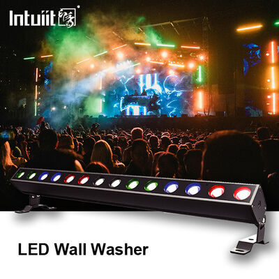 IP65 14 * 10W RGBW 4in1 LED غسالة الحائط ضوء شريط الضوء الإسقاط أضواء خارجية خطية DMX512