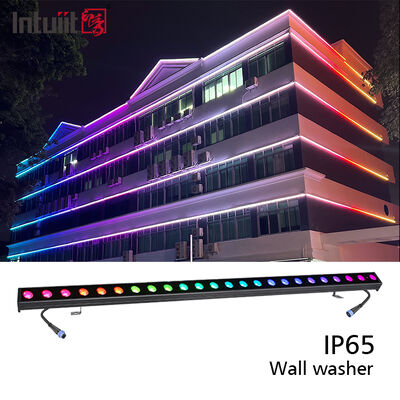 RGBW Dmx Led 2x24W Led Wall Washer Light للتطبيقات الخارجية