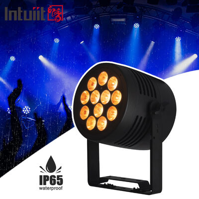 12*20W RGBWA+UV 6in1 LED Par Light IP65 في الهواء الطلق مقاوم للماء DMX512 الإضاءة على المسرح لحفلة DJ الزفاف
