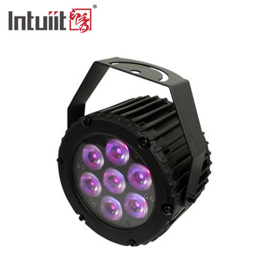 Mini Led Flat Par Light 7 * 3W RGBW مع جهاز تحكم عن بعد Dmx لـ Dj Night Culb