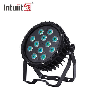 82W LED Par يمكن أن يغسل الضوء المتكافئ 24 * 3W RGBW 4 في 1 مصباح LED مسطح للحفلات
