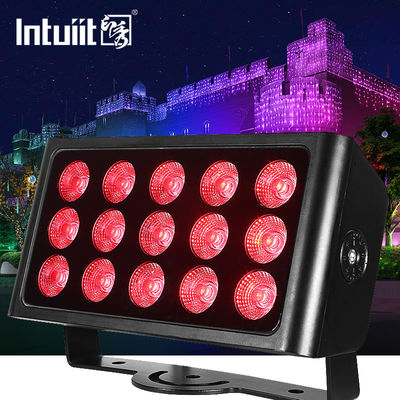 4 ألوان Rgbw 4 في 1 في الهواء الطلق أدى غسل تأثير المرحلة ضوء الفيضانات 15pcs 80watt Dmx للأحداث الحية