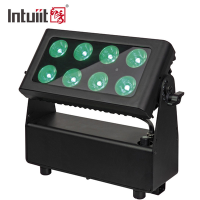 8 * 10W RGBWA IR التحكم LED أضواء المرحلة بطارية تعمل بالطاقة اللاسلكية مدينة لون غسل الإضاءة العارض