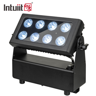 Rgbw 8x15w Dmx مقاوم للماء أدى ضوء المرحلة الاسمية البطارية بالطاقة