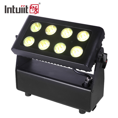566lm LED Flat Par Light 8X15W معدات الإضاءة بطارية الطرف الصباغة الخفيفة