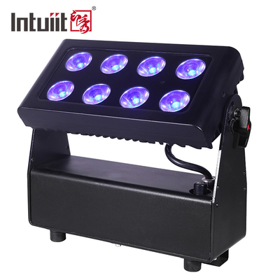 8*15w 4 في 1 Ip65 بطارية مشغلة LED Uplights Rgbw حفلة ضوء