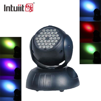 DMX512 ضوء المرحلة LED بتأثير 36x3W RGB 4 في 1 غسل الرأس المتحرك للتكبير