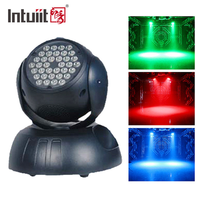 RGB LED المرحلة غسل أضواء Dmx دي جي ديسكو حزب صغير متحرك الرأس