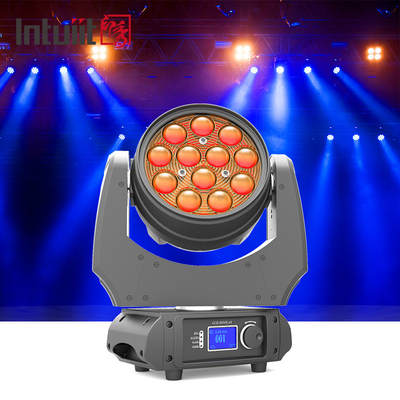 RGBW 4 - In - 1 Zoom 5-60 درجة LED شعاع متحرك رئيس ضوء زاوية واسعة 12x10W