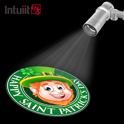 ip65 في الهواء الطلق نمط التكبير التناوب أدى الإعلان ضوء مهرجان الزفاف شعار gobo العارض